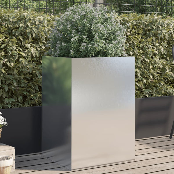 Blumenkasten Eusebie 52x48x75cm Silber (Edelstahl)