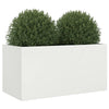 Weißer Blumenkasten Eusebie 62x30x29cm (Stahl)