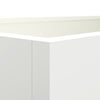 Weißer Blumenkasten Eusebie 62x30x29cm (Stahl)