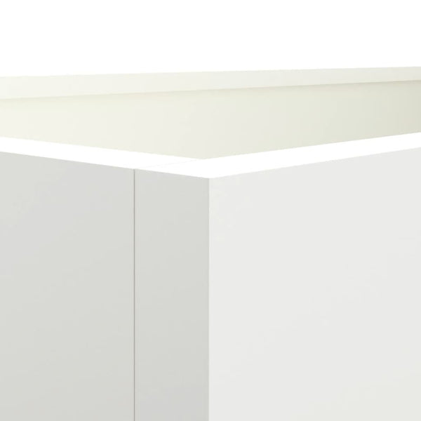 Weißer Blumenkasten Eusebie 62x30x29cm (Stahl)