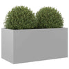 Blumenkasten Eusebie Silber 62x30x29cm (verzinkter Stahl)
