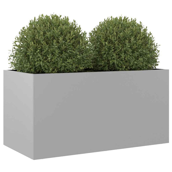 Blumenkasten Eusebie Silber 62x30x29cm (verzinkter Stahl)