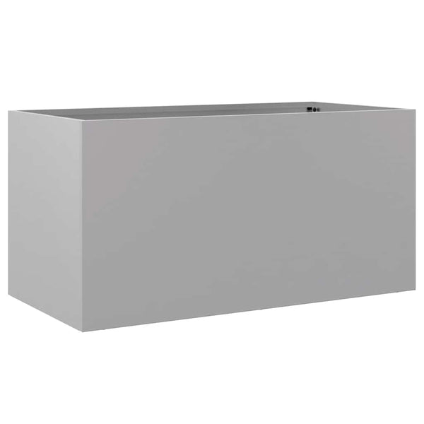 Blumenkasten Eusebie Silber 62x30x29cm (verzinkter Stahl)