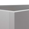 Blumenkasten Eusebie Silber 62x30x29cm (verzinkter Stahl)