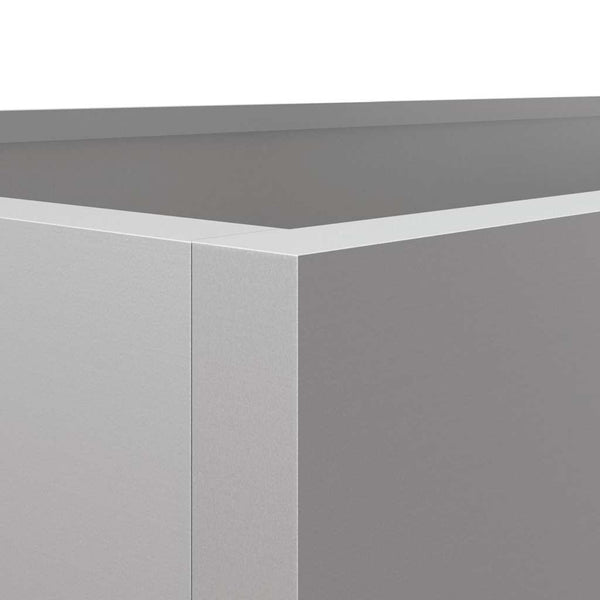Blumenkasten Eusebie Silber 62x30x29cm (verzinkter Stahl)