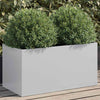 Blumenkasten Eusebie Silber 62x30x29cm (verzinkter Stahl)