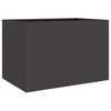 Schwarzer Blumenkasten Eusebie 62x40x39cm (kaltgewalzter Stahl)