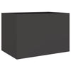 Schwarzer Blumenkasten Eusebie 62x40x39cm (kaltgewalzter Stahl)