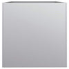 Silberner Blumenkasten Eusebie 62x40x39cm (verzinkter Stahl)