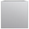 Silberner Blumenkasten Eusebie 62x47x46cm (verzinkter Stahl)