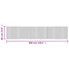 Brauner Teppich Rechteck Tatian 60x300cm (Bambus)