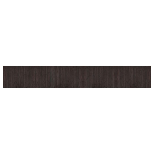 Dunkelbrauner Teppich rechteckig Tatian 60x400cm (Bambus)
