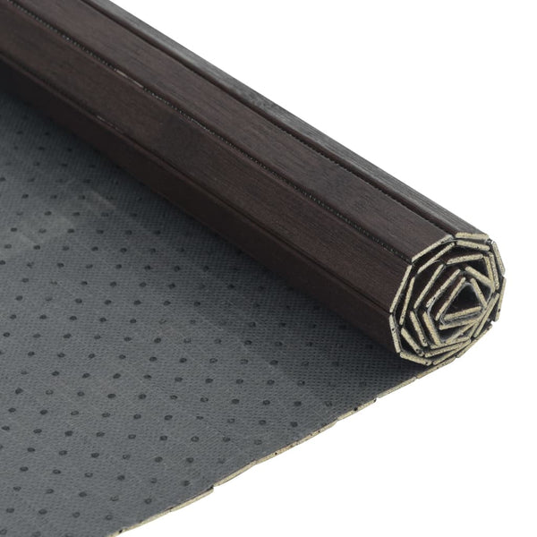 Dunkelbrauner Teppich rechteckig Tatian 60x400cm (Bambus)