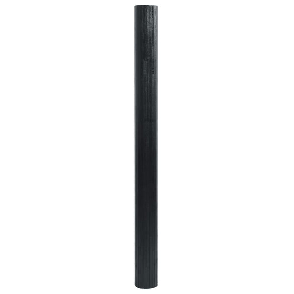 Schwarzer Teppich rechteckig Tatian 60x500cm (Bambus)