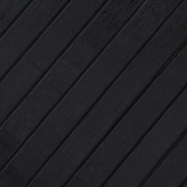 Schwarzer Teppich rechteckig Tatian 60x500cm (Bambus)