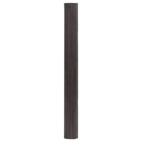 Dunkelbrauner Teppich Rechteck Tatian 60x500cm (Bambus)