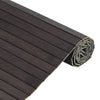 Dunkelbrauner Teppich Rechteck Tatian 60x500cm (Bambus)