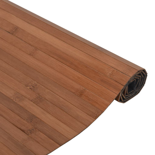 Brauner Teppich Rechteck Tatian 70x200cm (Bambus)