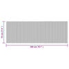 Brauner Teppich Rechteck Tatian 70x200cm (Bambus)
