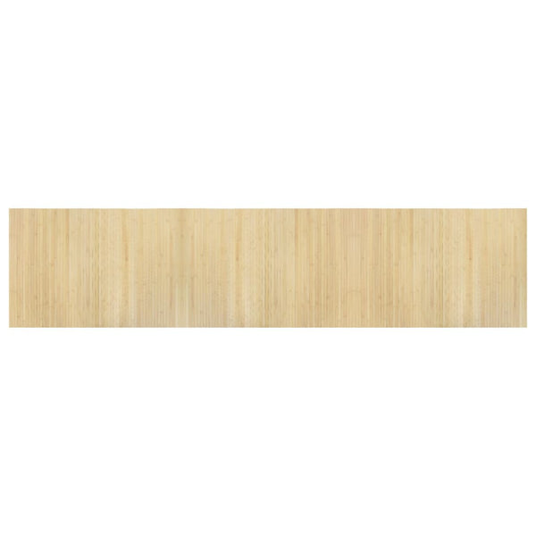 Heller Naturteppich rechteckig Tatian 70x300cm (Bambus)