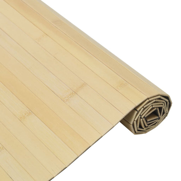 Heller Naturteppich rechteckig Tatian 70x300cm (Bambus)