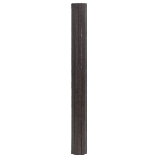 Dunkelbrauner Teppich Rechteck Tatian 70x500cm (Bambus)