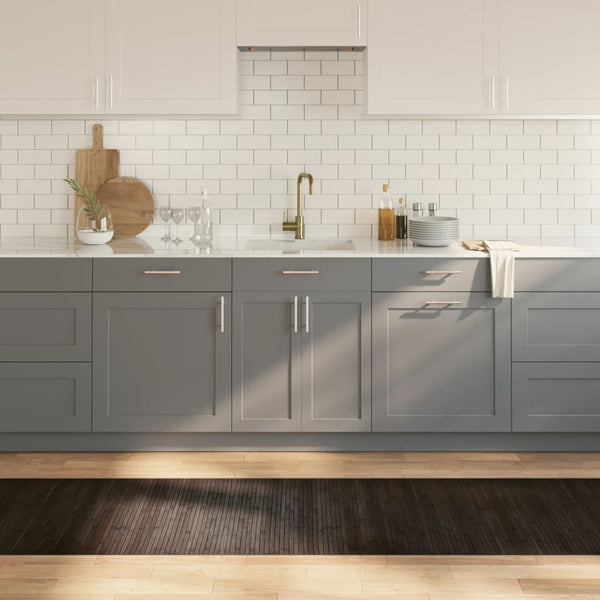 Dunkelbrauner Teppich Rechteck Tatian 70x500cm (Bambus)