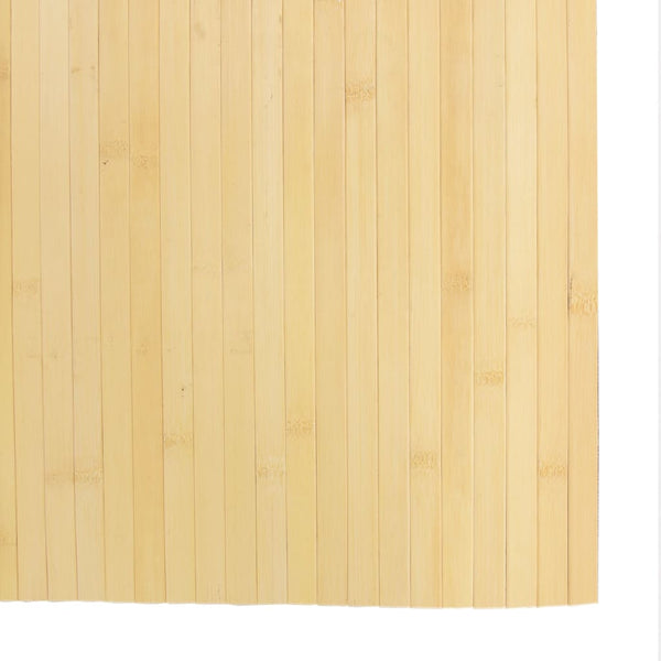 Heller Naturteppich rechteckig Tatian 80x100cm (Bambus)