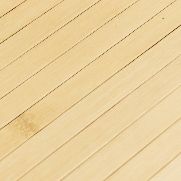 Heller Naturteppich rechteckig Tatian 80x100cm (Bambus)