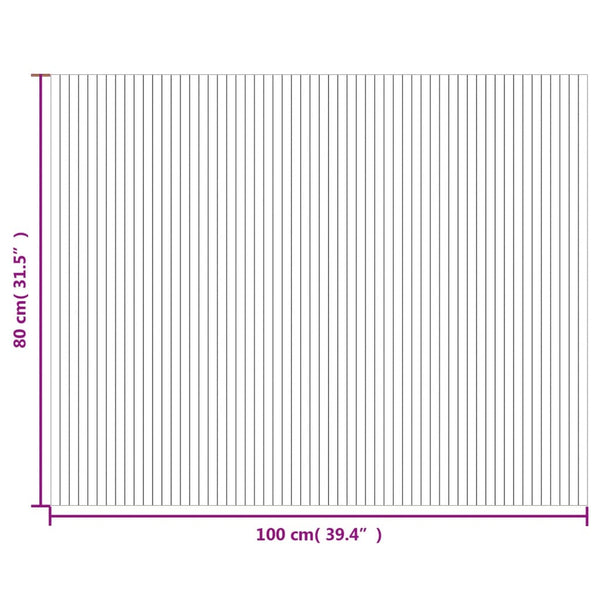 Heller Naturteppich rechteckig Tatian 80x100cm (Bambus)