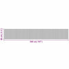Schwarzer Teppich rechteckig Tatian 80x500cm (Bambus)