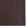 Dunkelbrauner Teppich Rechteck Tatian 80x500cm (Bambus)