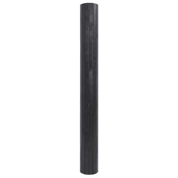 Grauer Teppich Rechteck Tatian 100x300cm (Bambus)