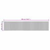 Schwarzer Teppich, rechteckig, Tatian, 100x500cm (Bambus)