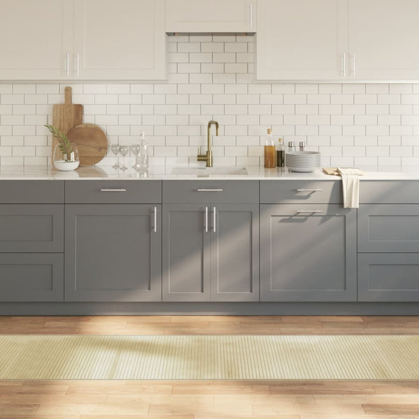 Heller Naturteppich rechteckig Gemaladin 60x400cm (Bambus)