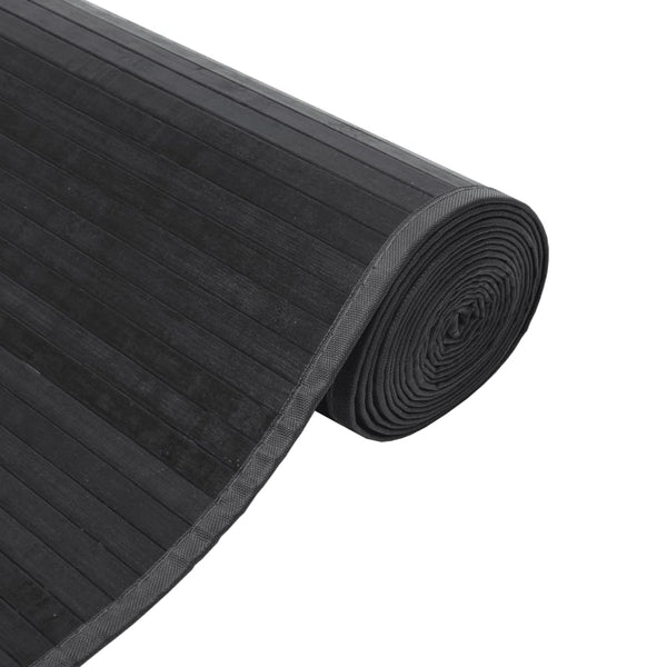 Grauer Teppich Rechteck Gemaladin 60x400cm (Bambus)