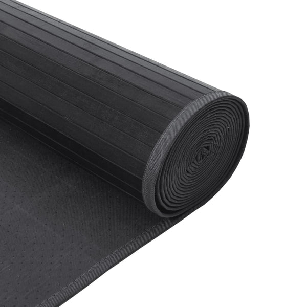 Grauer Teppich Rechteck Gemaladin 60x1000cm (Bambus)