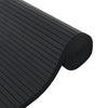 Schwarzer rechteckiger Teppich Gemaladin 70x300cm (Bambus)