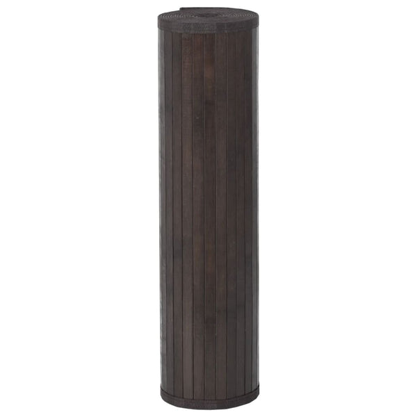 Tummanruskea matto suorakaide Gemaladin 70x400cm (bambu)