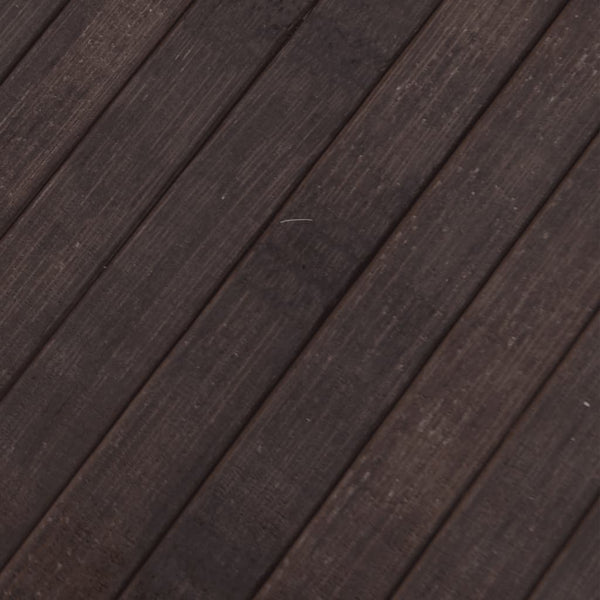 Tummanruskea matto suorakaide Gemaladin 70x400cm (bambu)