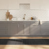 Harmaa matto suorakaide Gemaladin 70x500cm (bambu)