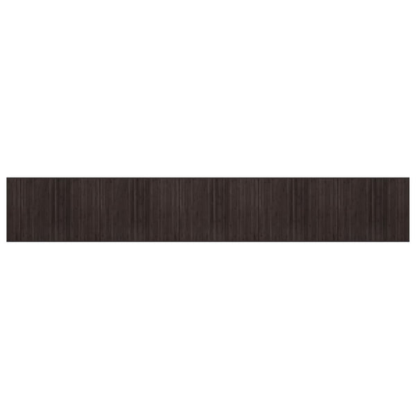 Tummanruskea matto suorakaide Gemaladin 80x1000cm (bambu)