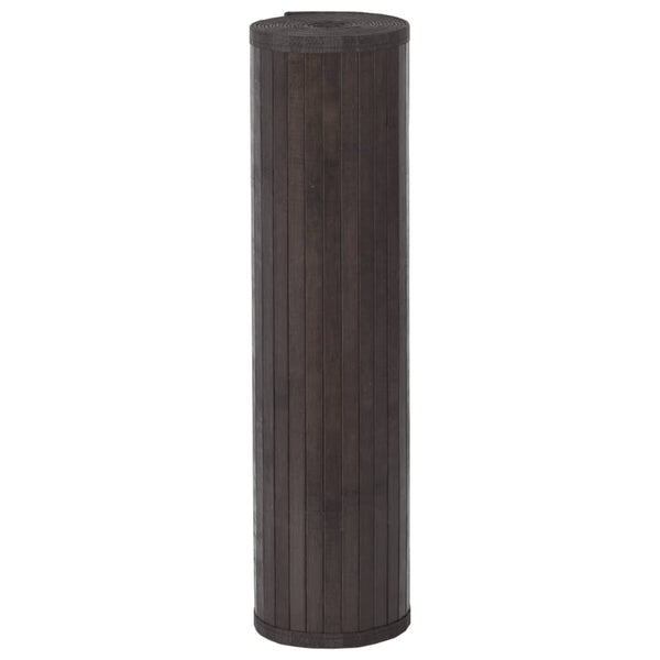 Tummanruskea matto suorakaide Gemaladin 80x1000cm (bambu)