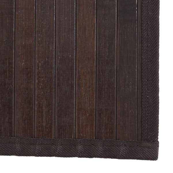 Tummanruskea matto suorakaide Gemaladin 80x1000cm (bambu)