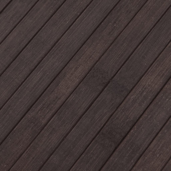 Tummanruskea matto suorakaide Gemaladin 80x1000cm (bambu)