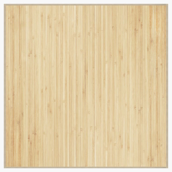 Vaalea luonnollinen matto neliö Gemaladin 100x100cm (bambu)