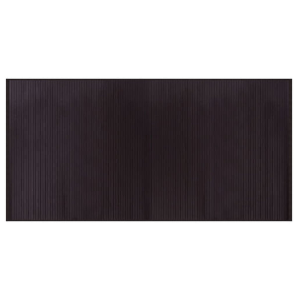 Tummanruskea matto suorakaide Gemaladin 100x200cm (bambu)