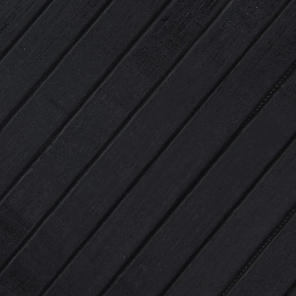 Musta matto suorakaide Gemaladin 100x500cm (bambu)