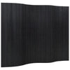 Schwarzer Raumteiler Iuliska 165x250cm (Bambus)