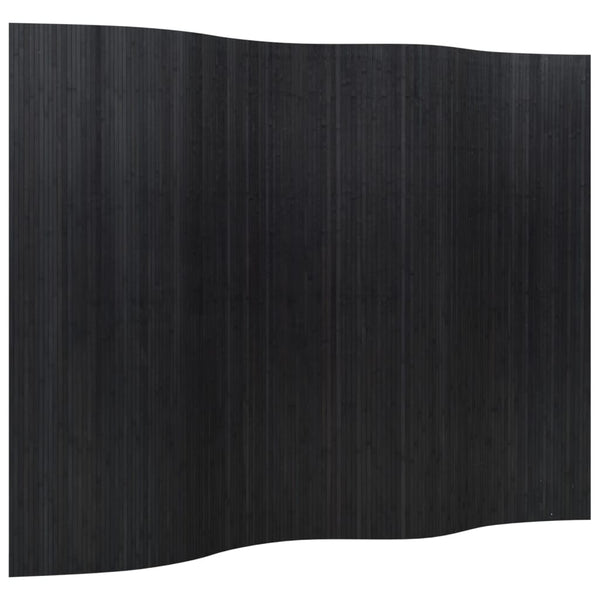 Schwarzer Raumteiler Iuliska 165x250cm (Bambus)